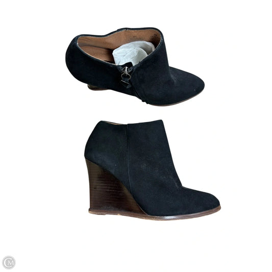 Boots Ankle Heels By Halogen In Black, Size: 8