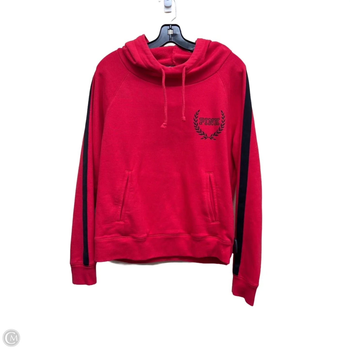 Sweatshirt Hoodie By Pink In Red, Size: L