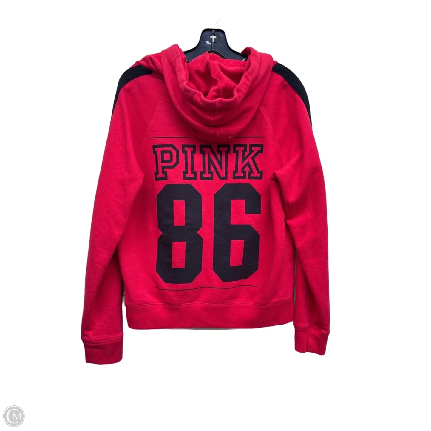 Sweatshirt Hoodie By Pink In Red, Size: L