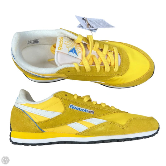 Shoes Athletic By Reebok In Yellow, Size: 9