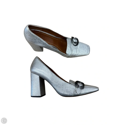 Shoes Designer By Coach In Silver, Size: 7.5