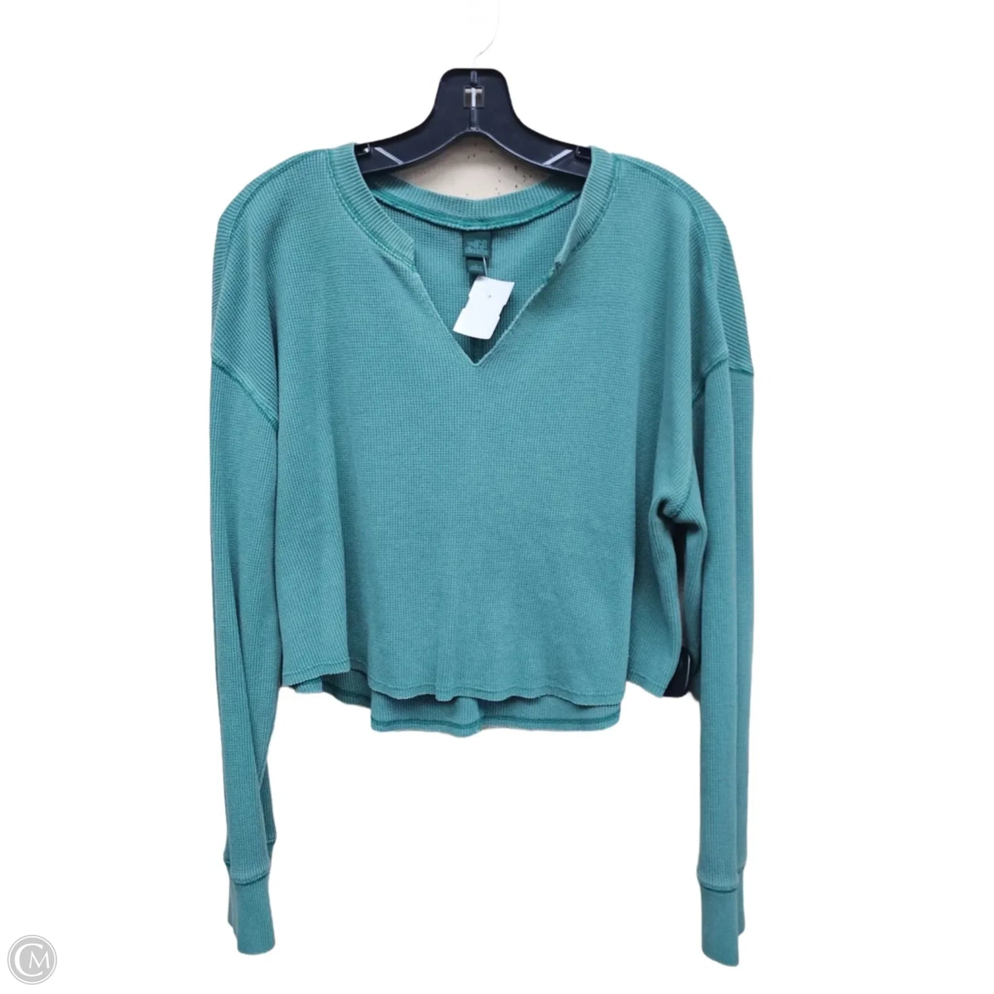 Top Long Sleeve By Wild Fable In Green, Size: L