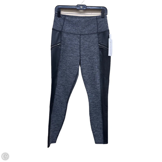 Athletic Leggings By Athleta In Black & Grey, Size: M