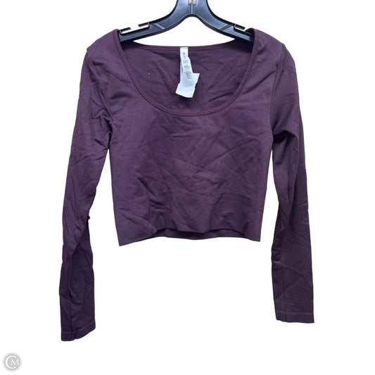 Athletic Top Long Sleeve Crewneck By Athleta In Maroon, Size: M
