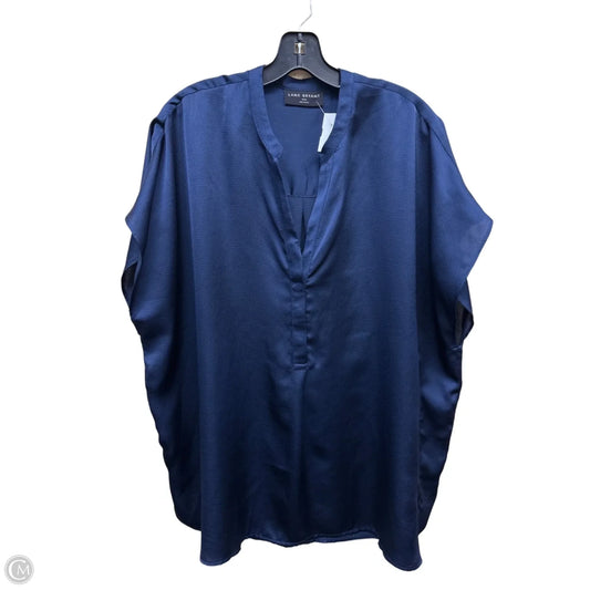 Top Short Sleeve By Lane Bryant In Navy, Size: 2x