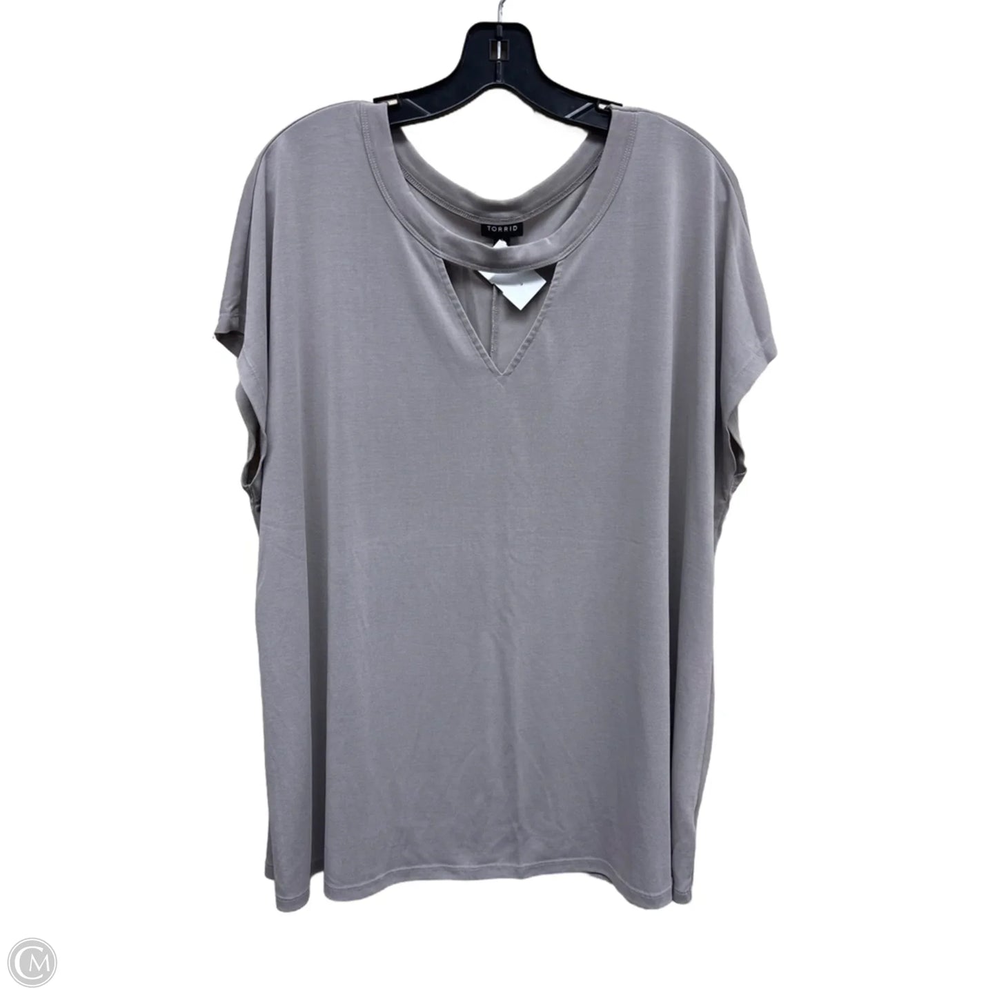 Top Short Sleeve By Torrid In Taupe, Size: 2x