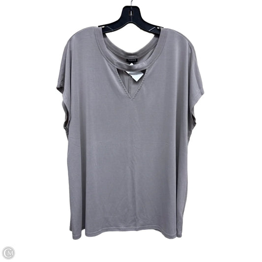 Top Short Sleeve By Torrid In Taupe, Size: 2x