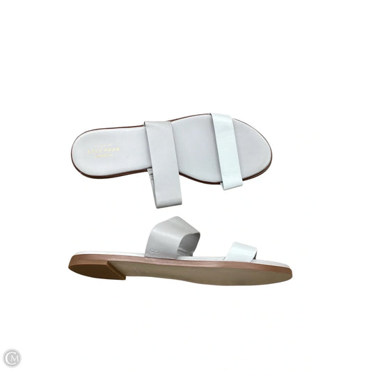 Sandals Flats By Cole-haan In Grey & White, Size: 10