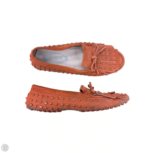 Shoes Designer By Tods In Orange, Size: 8