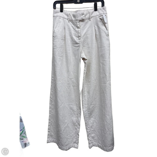 Jeans Wide Leg By American Eagle In Cream Denim, Size: 6