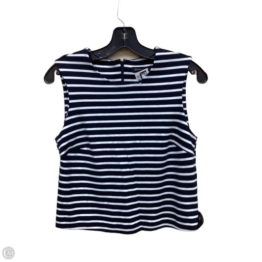 Top Sleeveless By Banana Republic In Striped Pattern, Size: 0