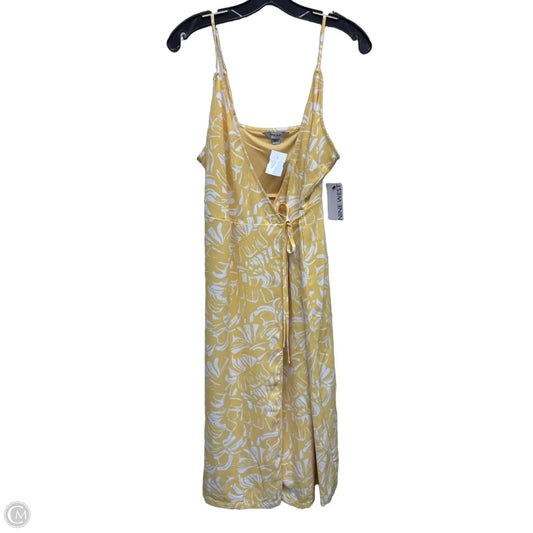 Dress Casual Midi By Nine West In Yellow, Size: S