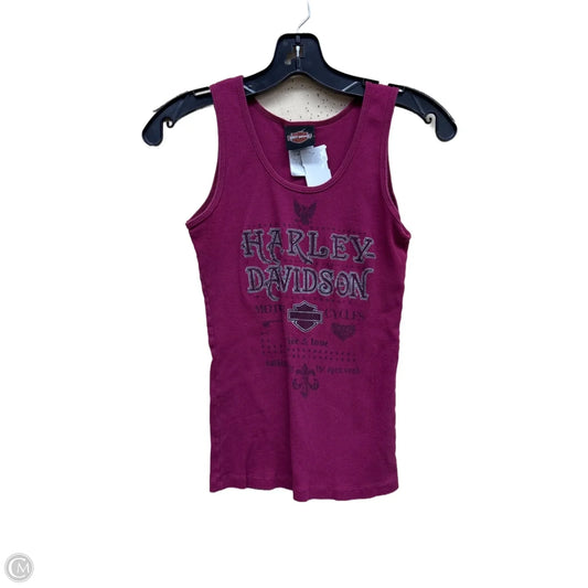 Top Sleeveless By Harley Davidson In Purple, Size: M