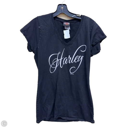 Top Short Sleeve By Harley Davidson In Black, Size: M