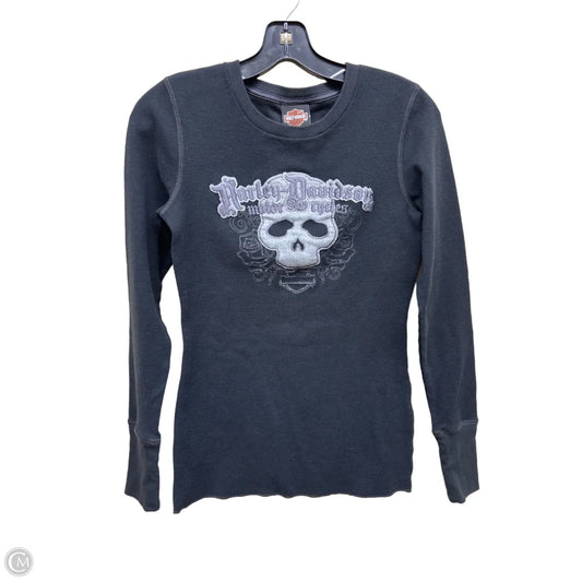 Top Long Sleeve By Harley Davidson In Black, Size: M