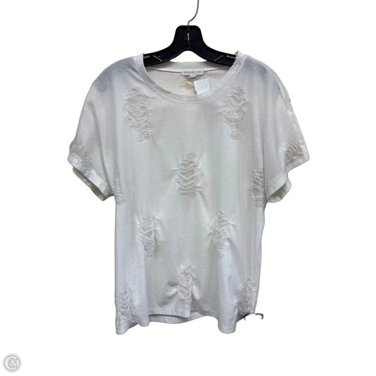 Top Short Sleeve By Socialite In White, Size: M