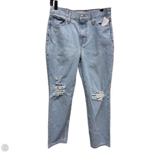 Jeans Straight By Madewell In Blue Denim, Size: 8