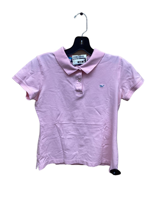 Pink Top Short Sleeve Vineyard Vines, Size M