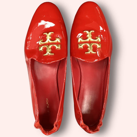 Red Shoes Flats Tory Burch, Size 10