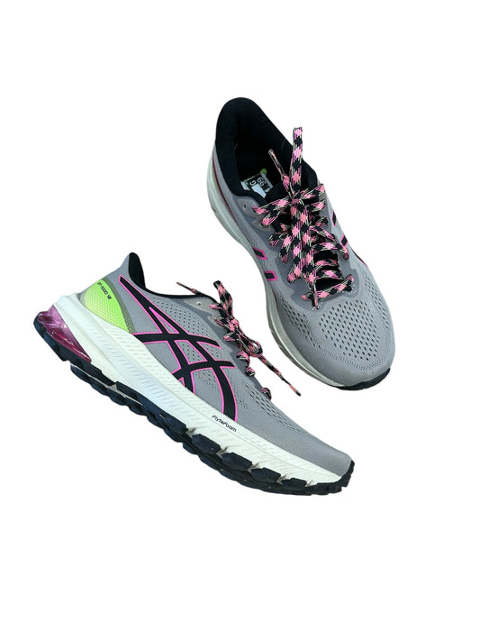 Shoes Athletic By Asics In Grey & Pink, Size: 7.5