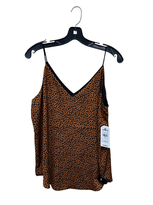 Top Sleeveless By Express In Animal Print, Size: M