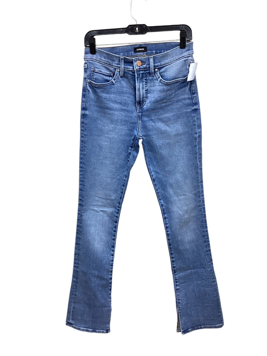 Jeans Straight By Express In Blue Denim, Size: 4