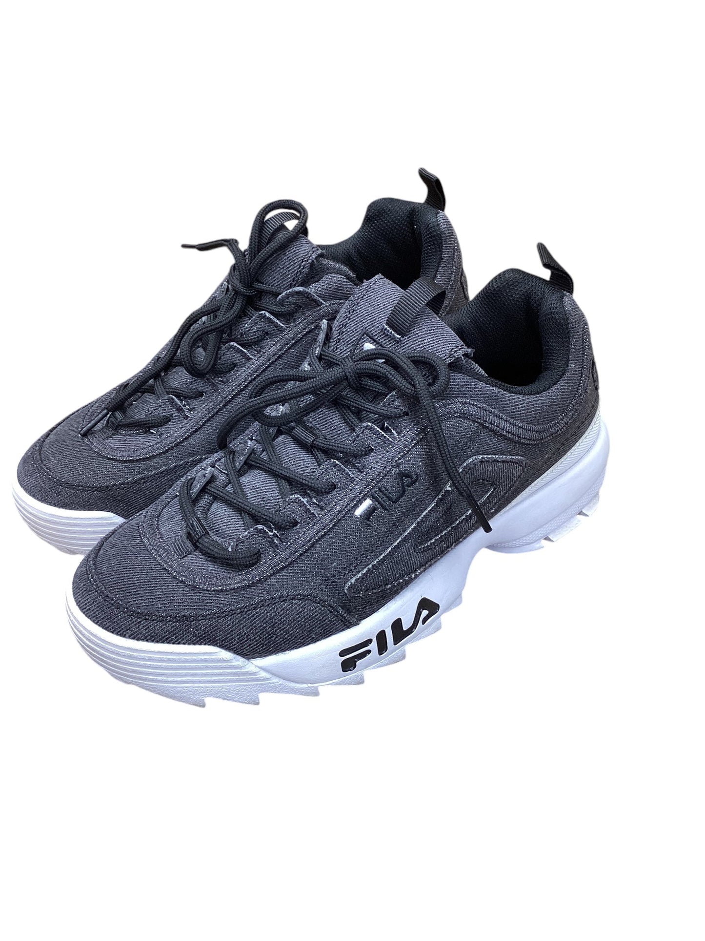 Shoes Athletic By Fila In Grey & White, Size: 7