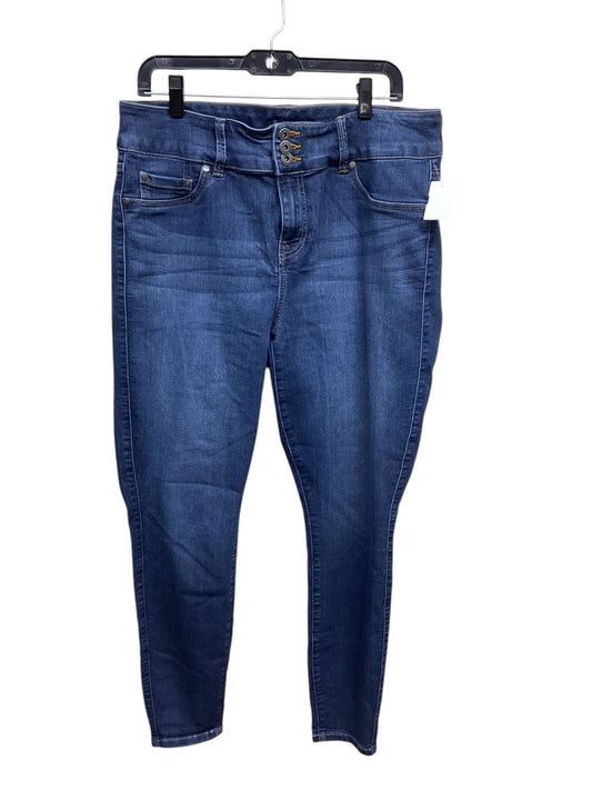 Jeans Skinny By Torrid In Blue Denim, Size: L