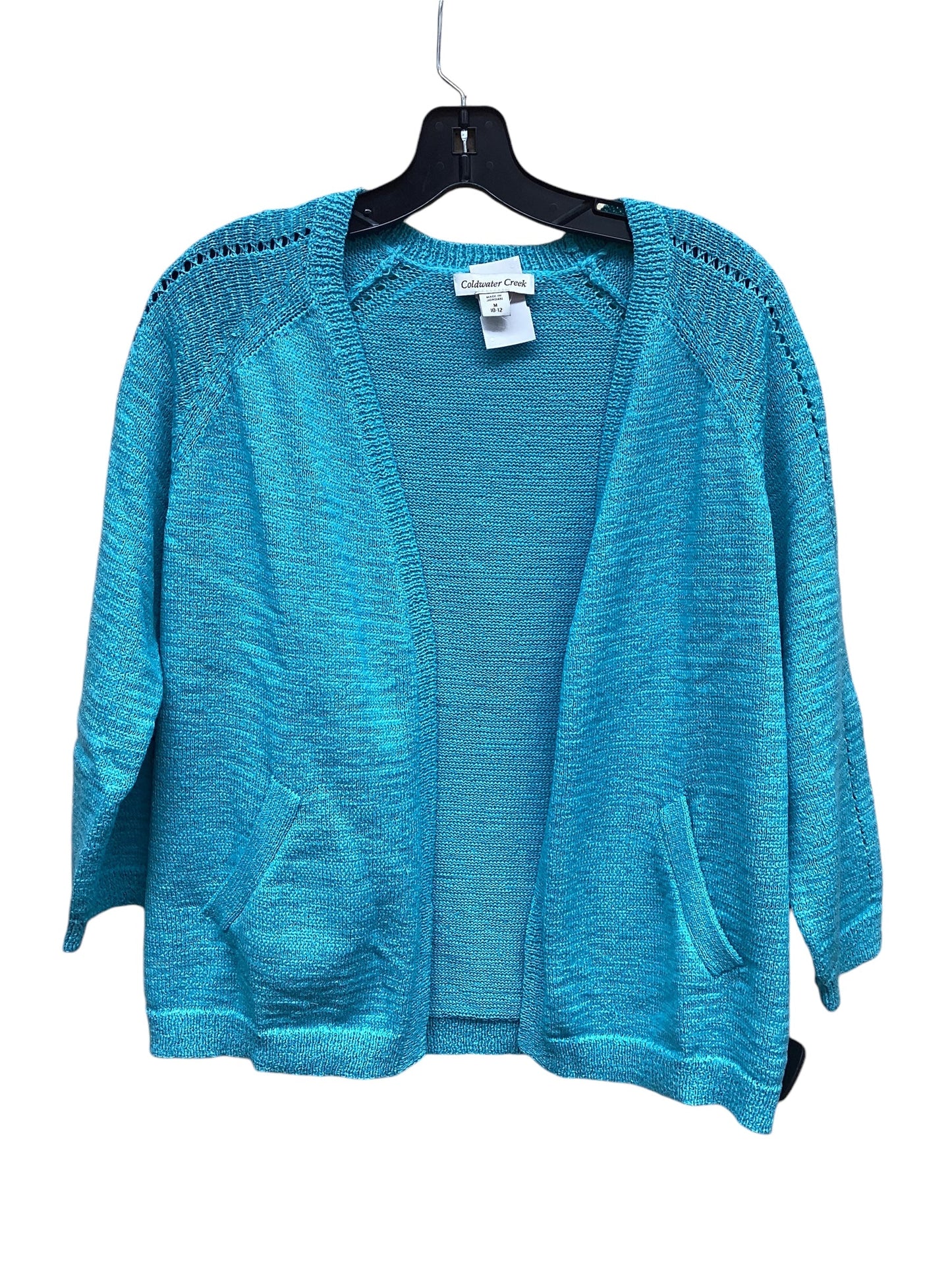 Cardigan By Coldwater Creek In Teal, Size: M