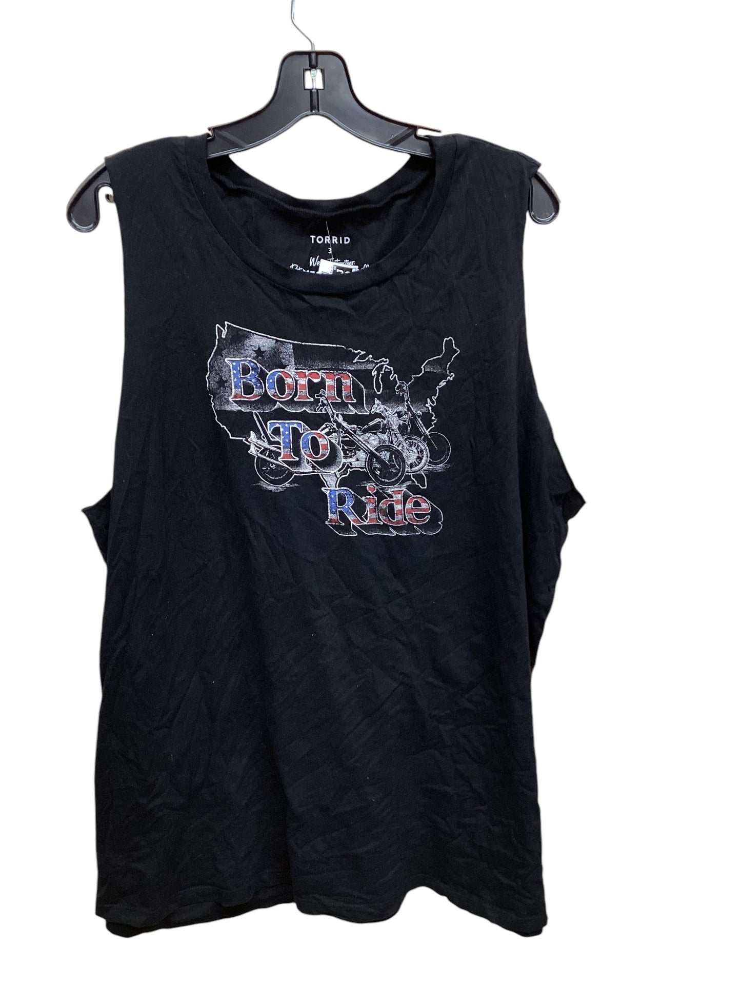 Top Sleeveless By Torrid In Black, Size: 3x