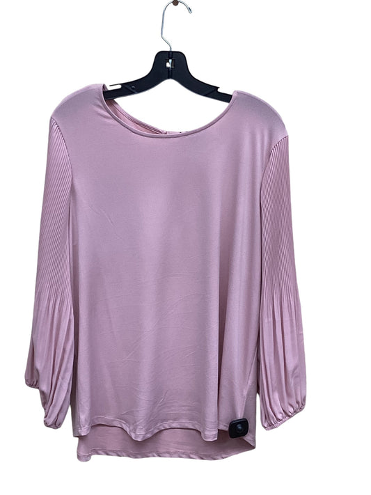 Top Long Sleeve By Adrianna Papell In Pink, Size: Xl