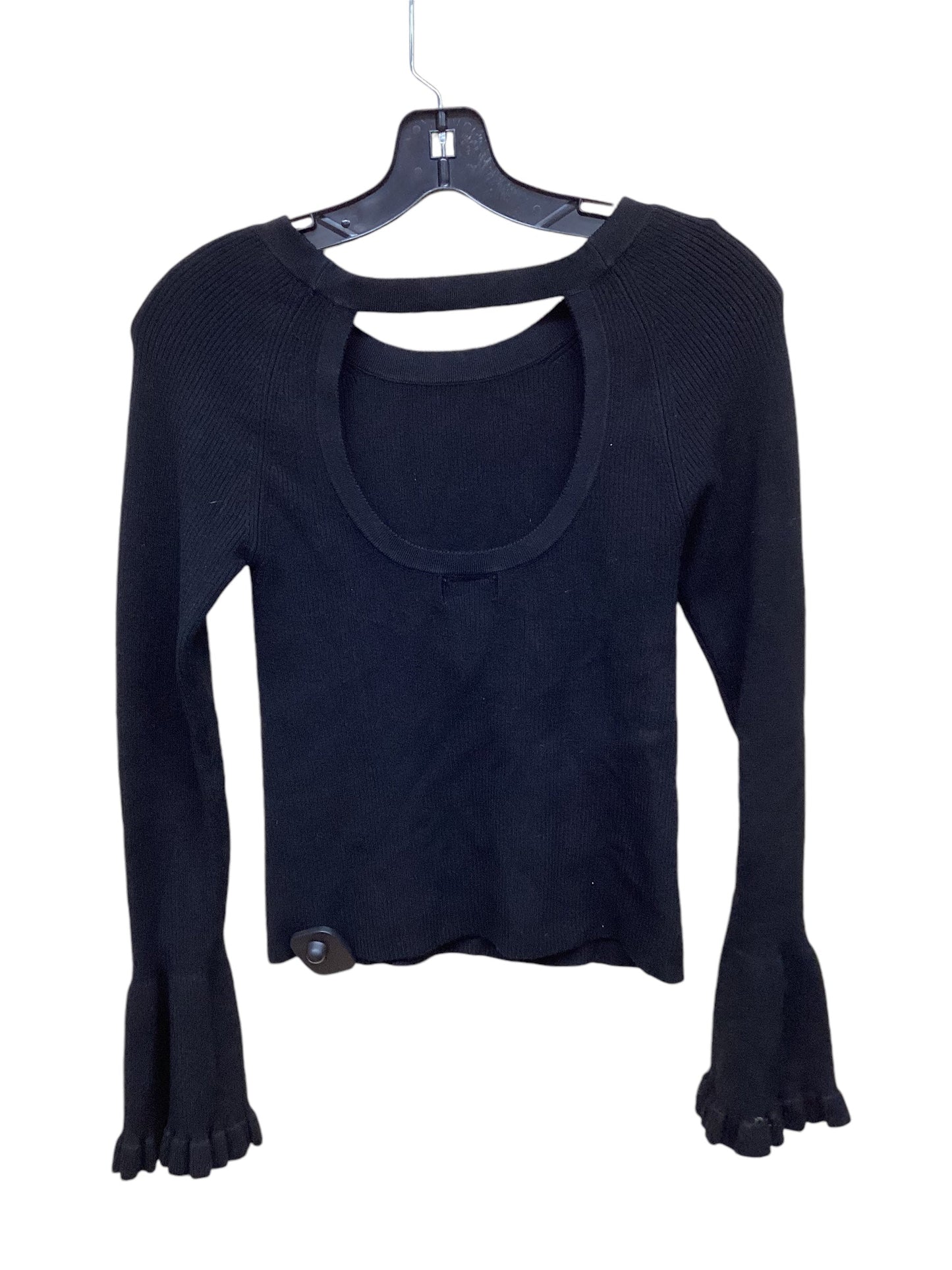 Top Long Sleeve By Maeve In Black, Size: S