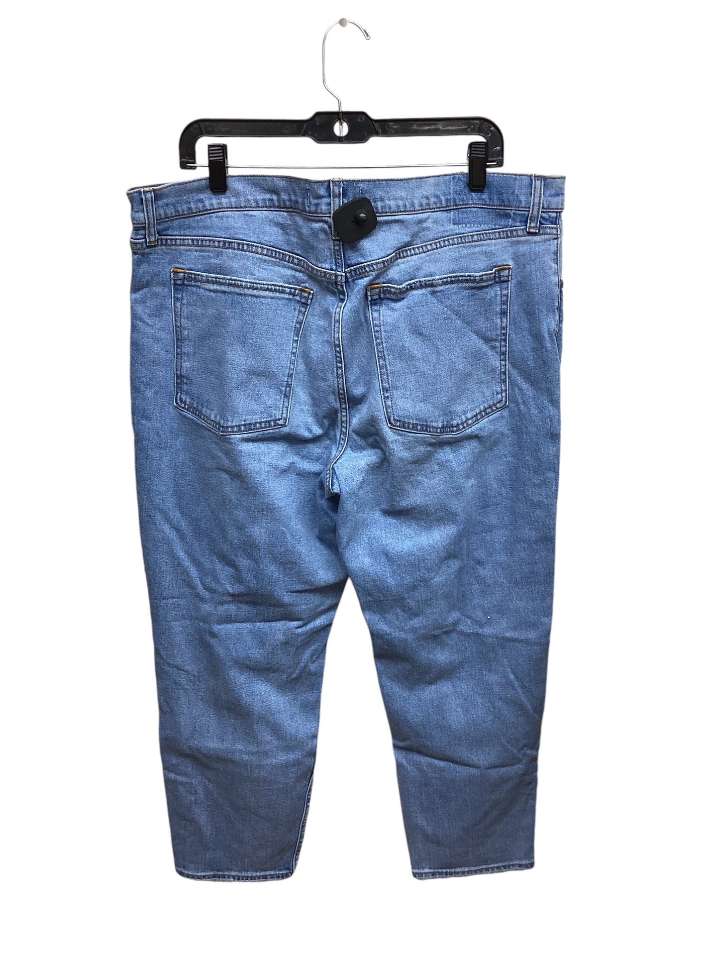 Jeans Straight By Abercrombie And Fitch In Blue Denim, Size: 18