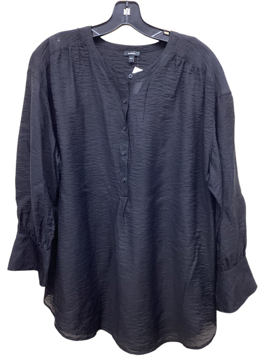 Top Long Sleeve By Express In Black, Size: L