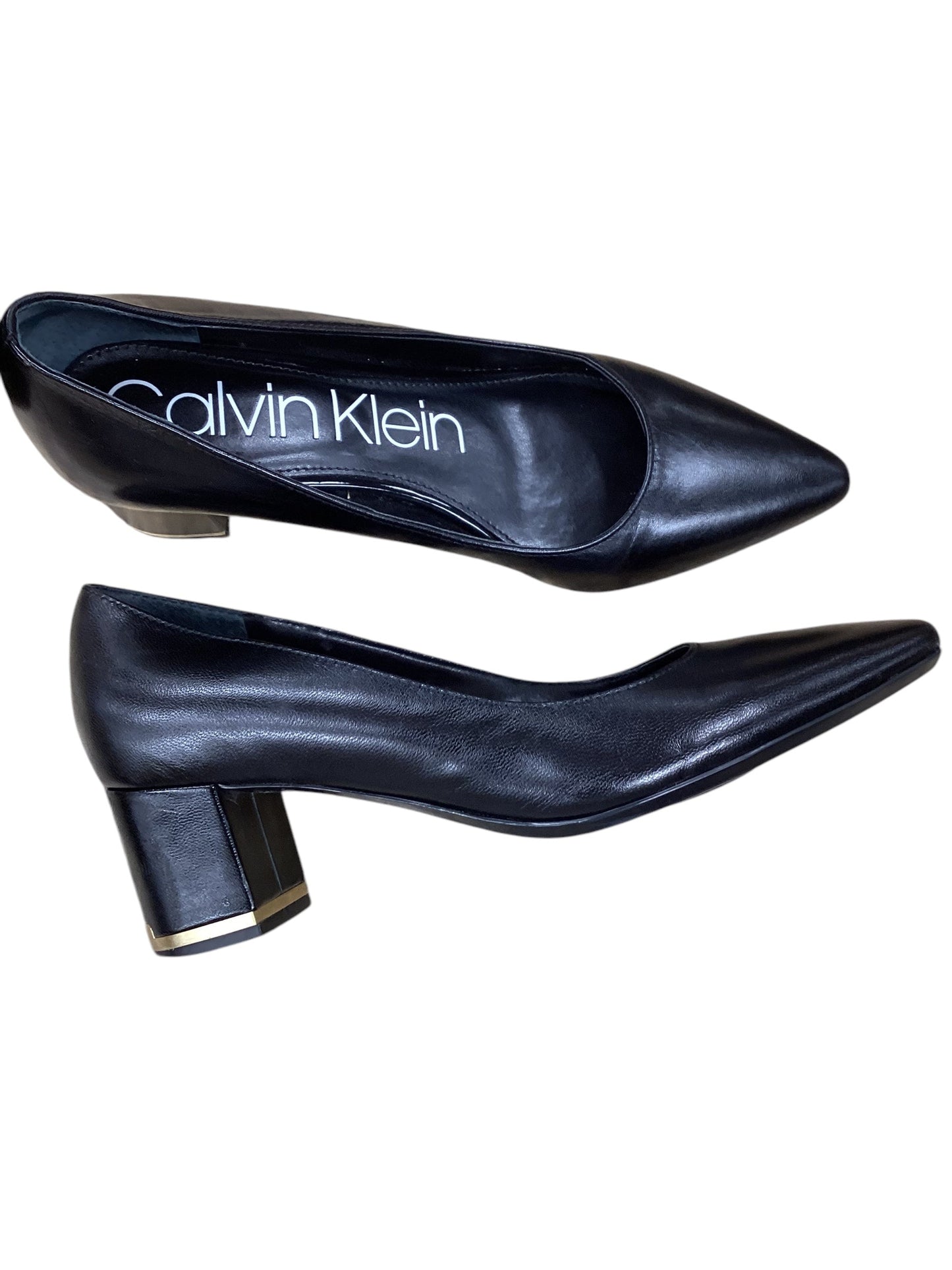 Shoes Heels Block By Calvin Klein In Black, Size: 8.5