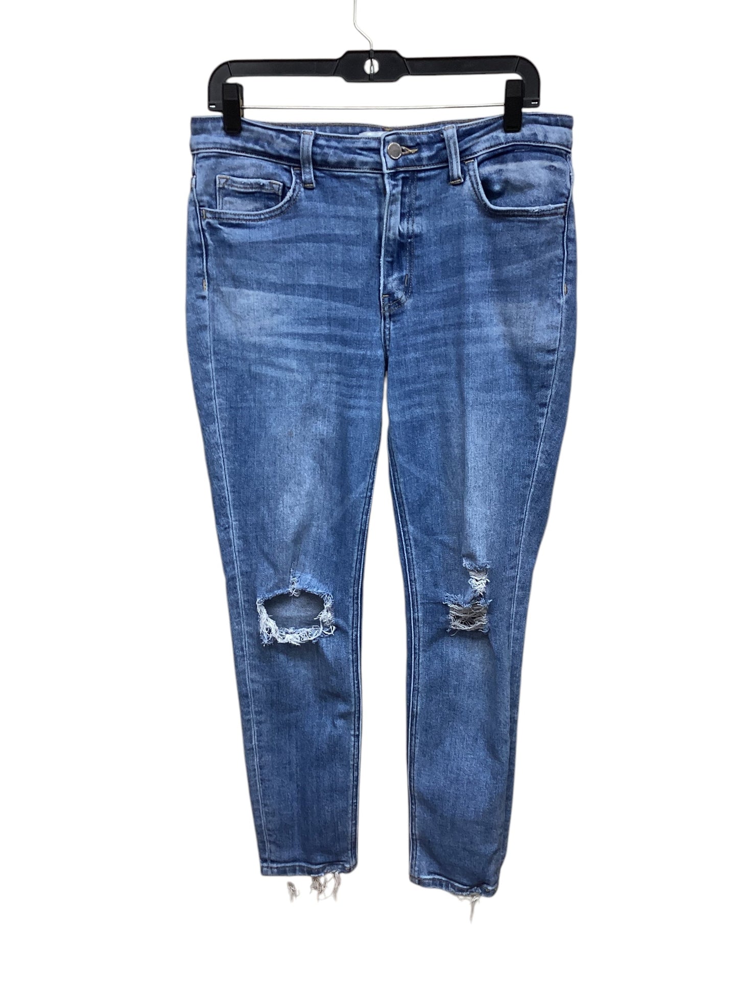 Jeans Skinny By Flying Monkey In Blue Denim, Size: 10