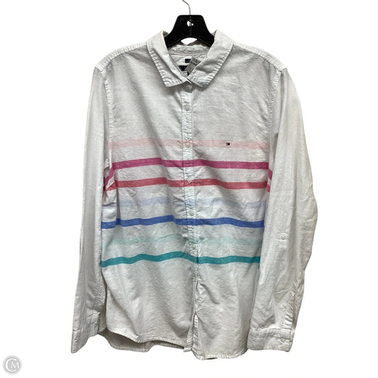 Top Long Sleeve By Tommy Hilfiger In Multi-colored, Size: Xxl