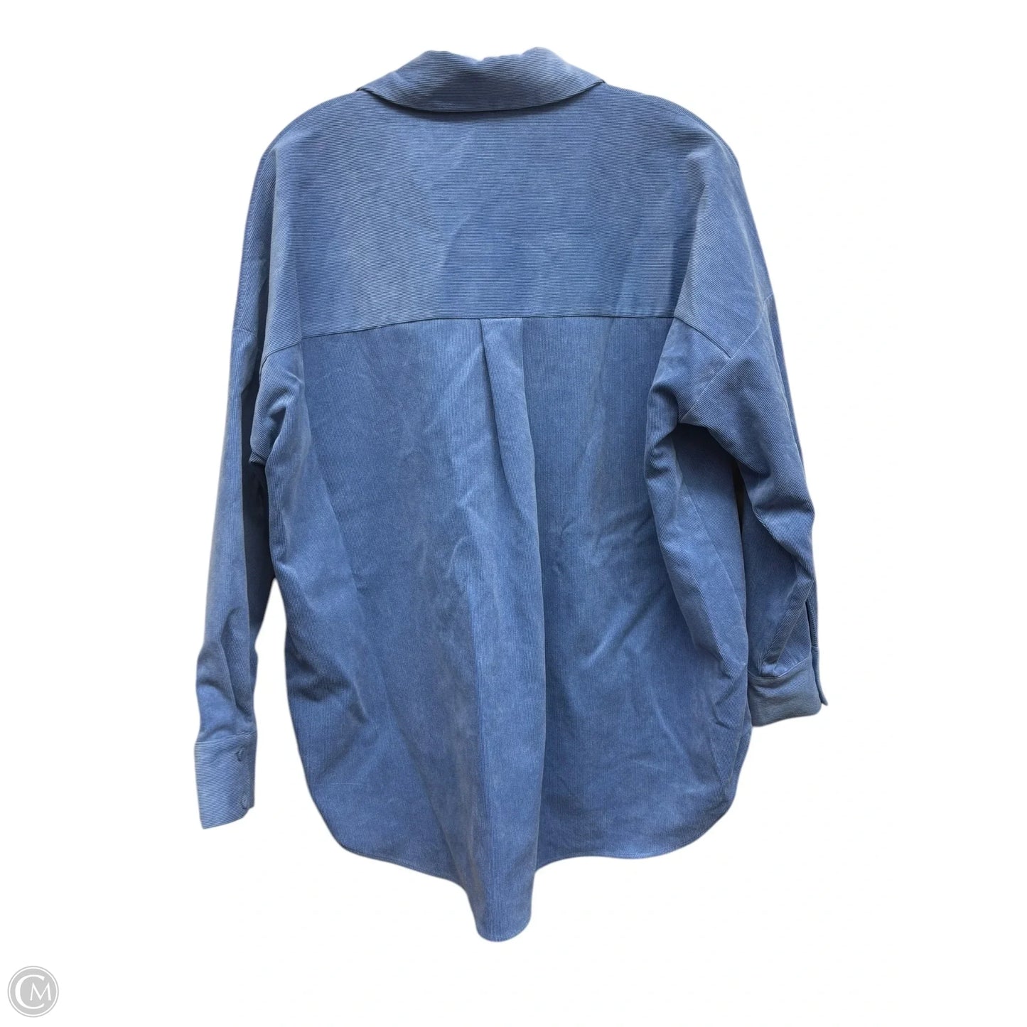 Top Long Sleeve By Zara In Blue, Size: Xs