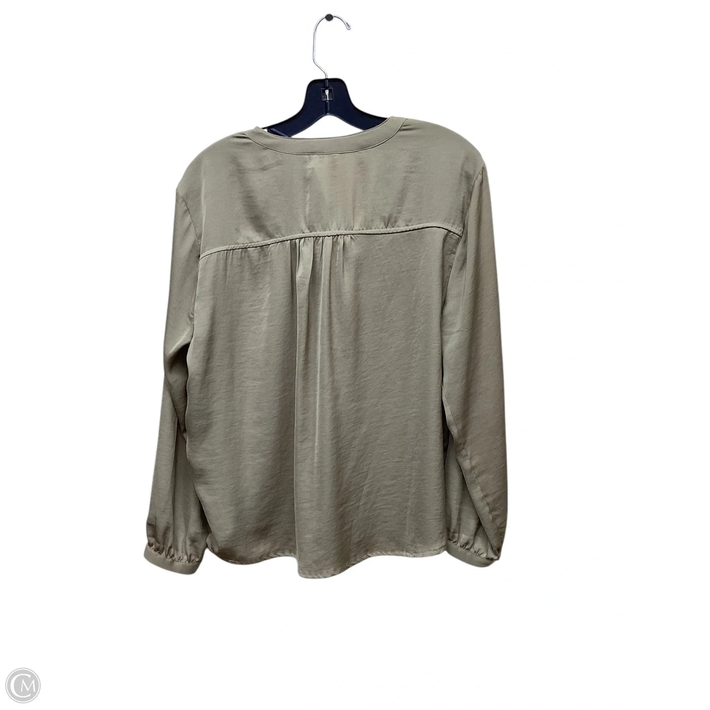 Top Long Sleeve By Calvin Klein In Green, Size: L