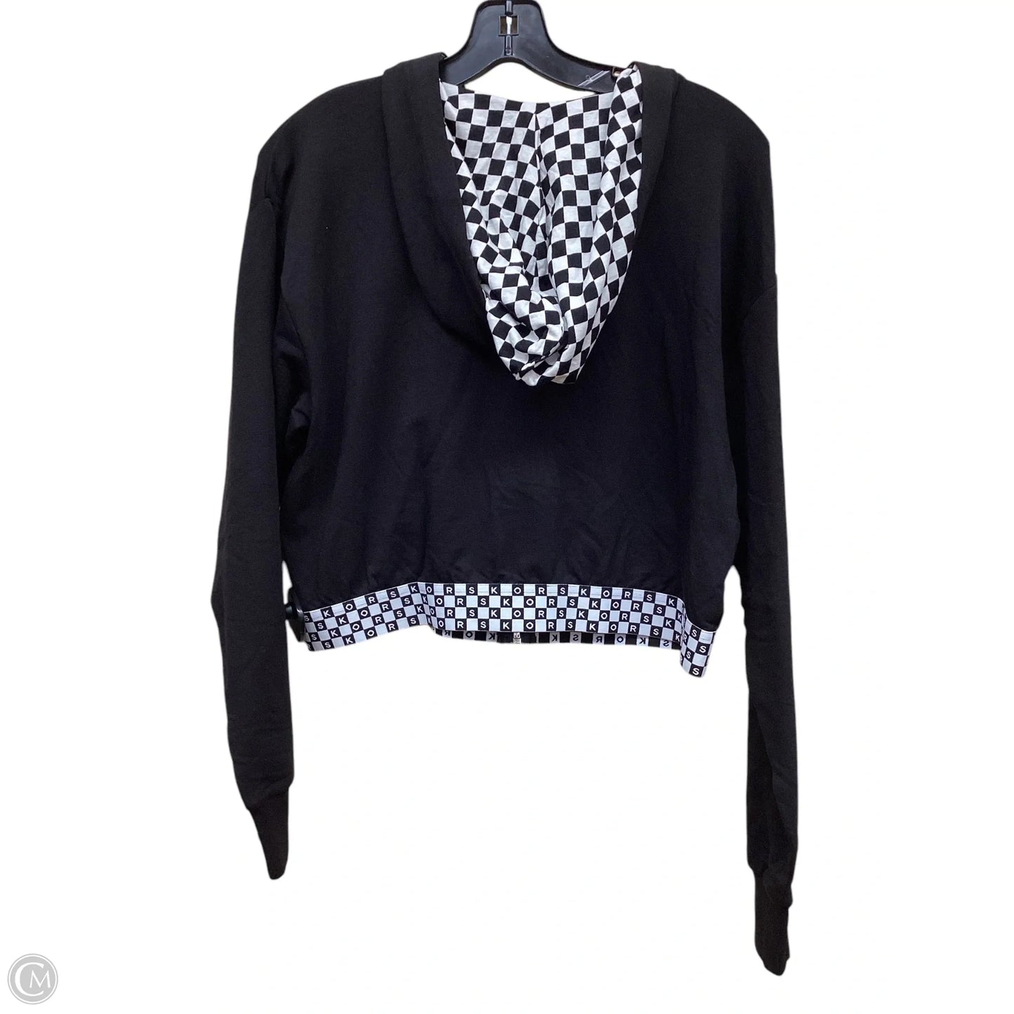 Top Long Sleeve By Michael By Michael Kors In Black & White, Size: M
