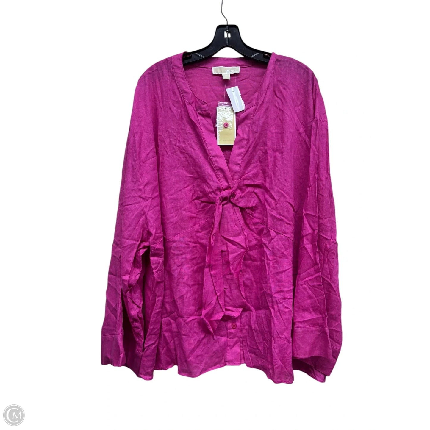 Top Long Sleeve By Michael By Michael Kors In Pink, Size: S