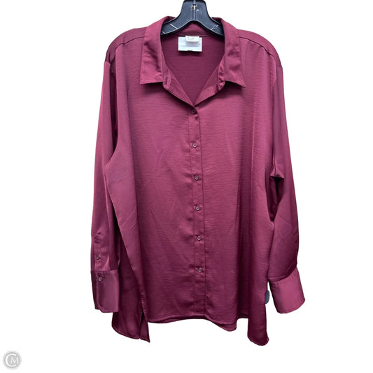 Top Long Sleeve By A New Day In Purple, Size: Xl