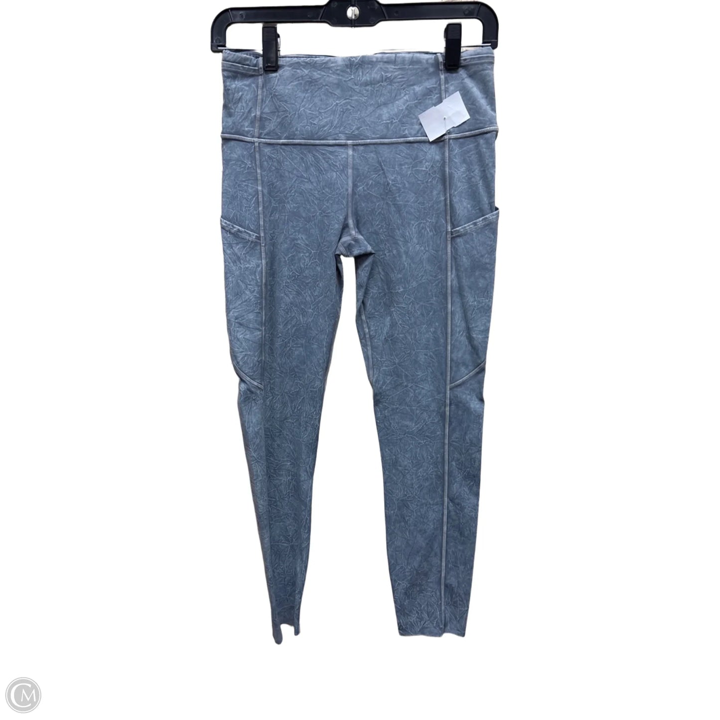 Athletic Leggings By Lululemon In Grey & White, Size: 8