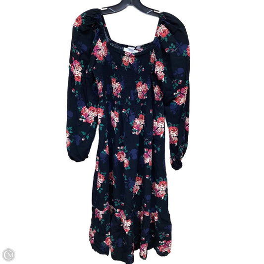 Dress Casual Midi By Gap In Floral Print, Size: M