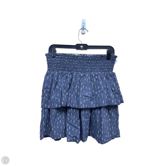 Dress Casual Midi By Universal Thread In Blue & Cream, Size: M