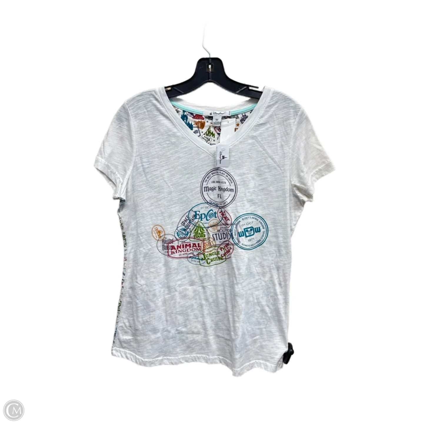 Top Short Sleeve By Disney Store In White, Size: M