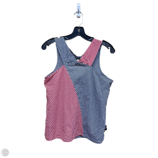 Top Sleeveless By Clothes Mentor In Blue & Red & White, Size: L