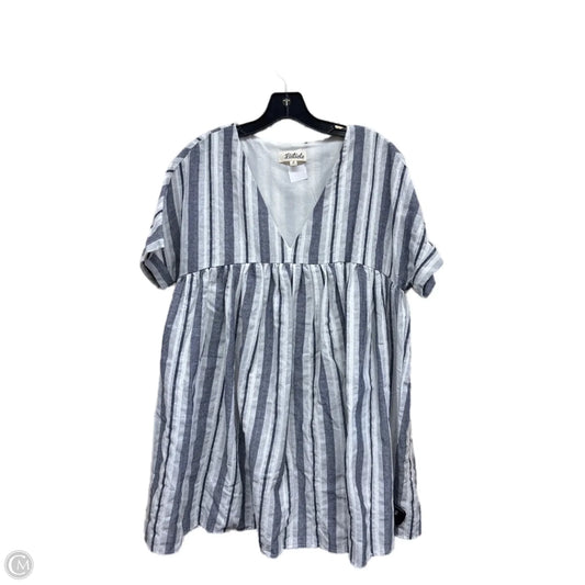 Dress Casual Midi By Listicle In Blue & White, Size: S