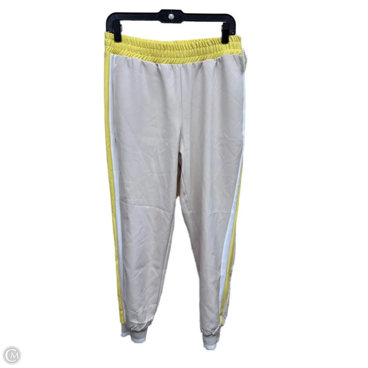 Athletic Pants By Zara In Tan & Yellow, Size: M