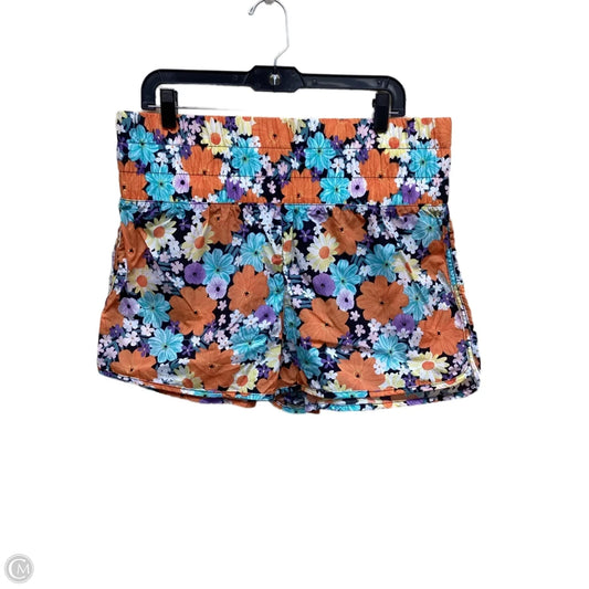 Athletic Shorts By Dip In Floral Print, Size: Xl